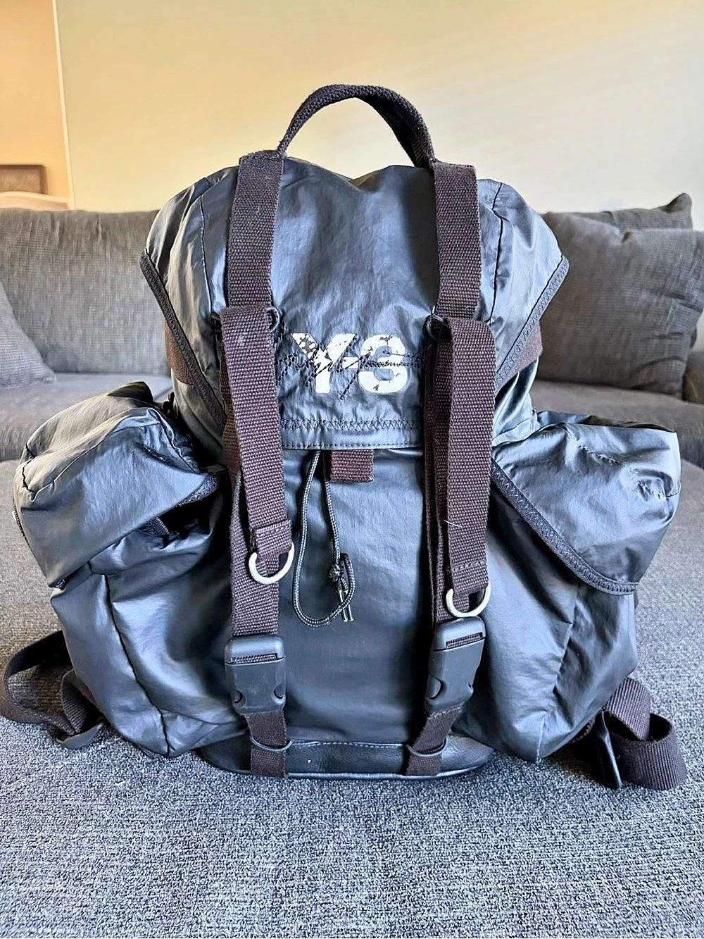 Y-3 Flap-Pocket Backpack Black